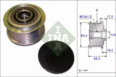 WILMINK GROUP wg1253777 -  Механизм свободного хода генератора